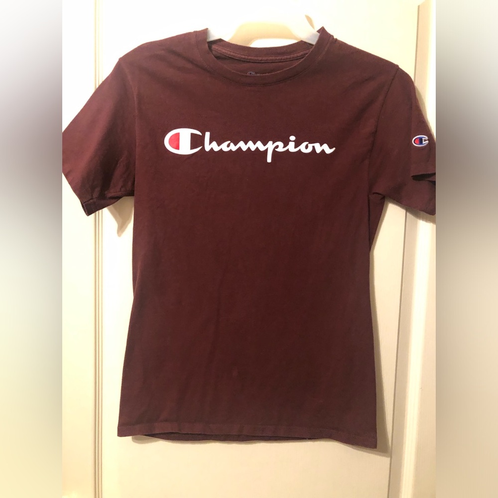 Champion Burgundy Athletic Tee